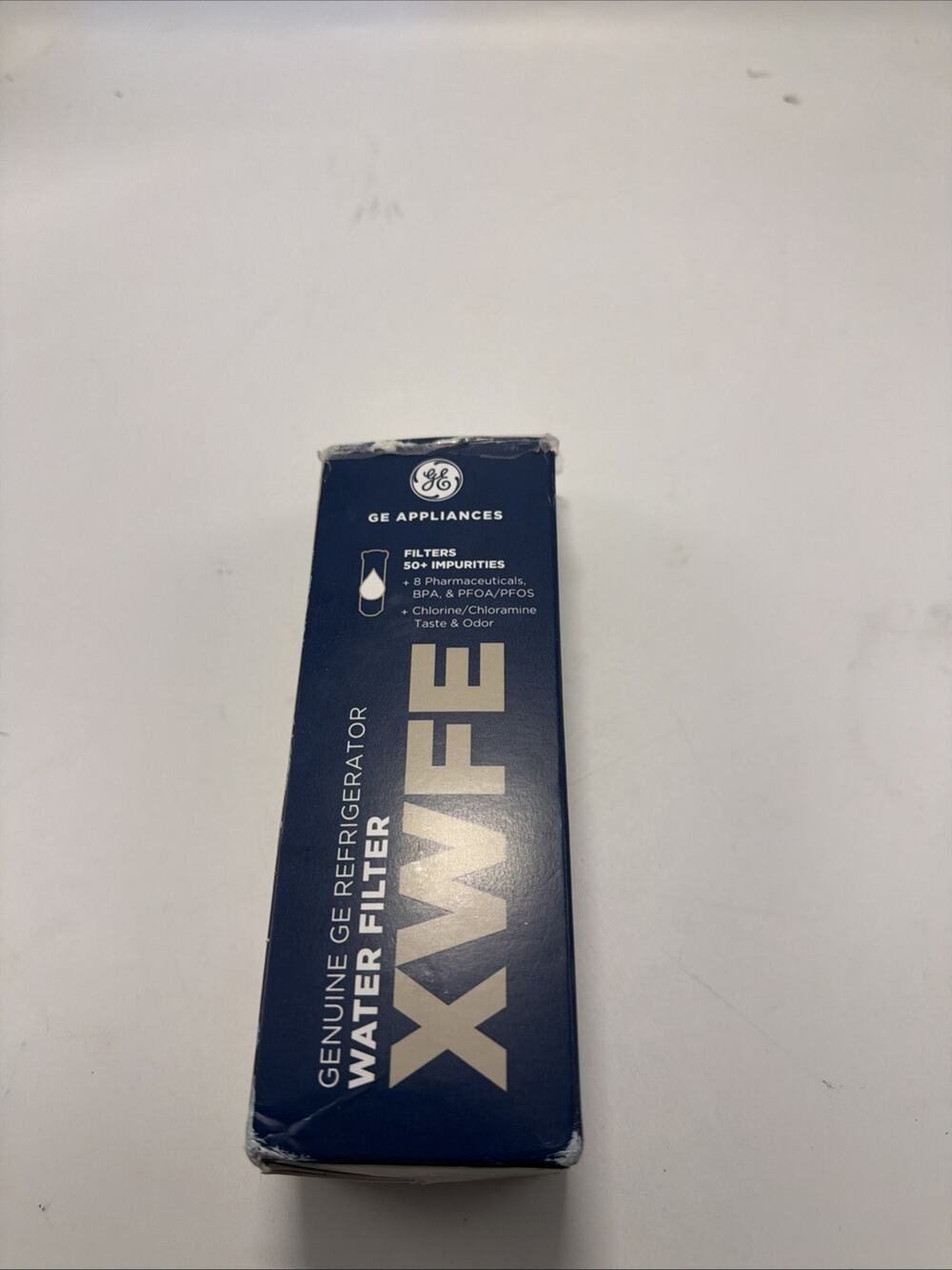 GE XWFE Refrigerator Water Filter - White Filter Sealed Box Ripped